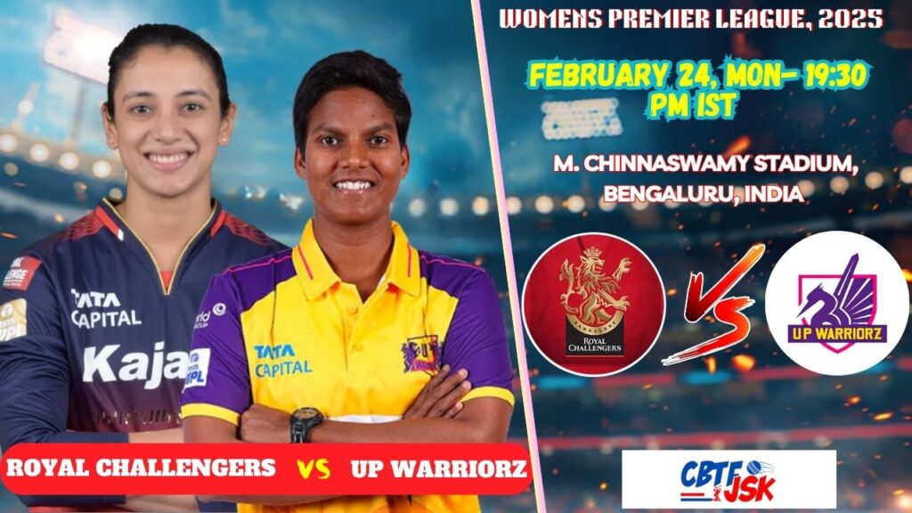 Royal Challengers Bangalore Women​​​​​ vs UP Warriorz Women​​​​​, WPLT20, Today Match Prediction