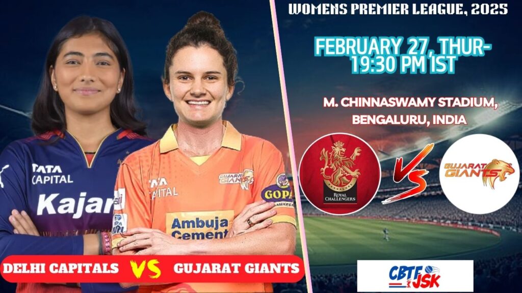 Royal Challengers Bangalore Women vs Gujarat Giants Women, WPLT20, Today Match Prediction