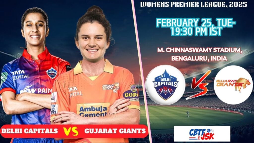 Delhi Capitals Women vs Gujarat Giants Women, WPLT20, Today Match Prediction