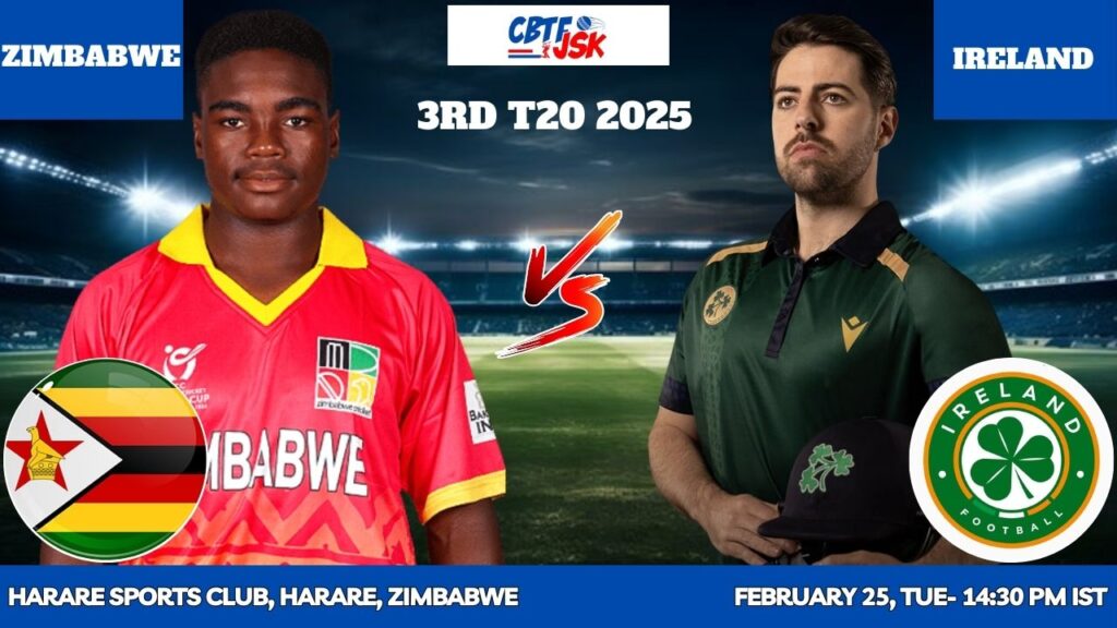 Zimbabwe vs Ireland, IRE vs ZIM 2025, Today Match Prediction