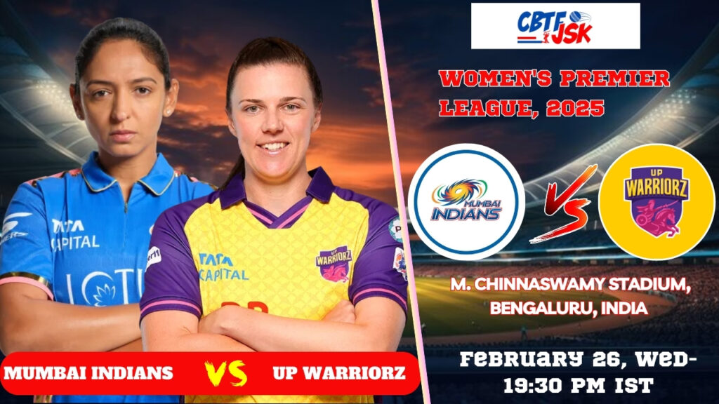 Mumbai Indians Women vs UP Warriorz Women, WPLT20, Today Match Prediction