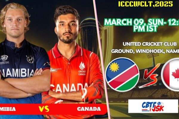 Namibia vs Canada, ICCCWCLT, Today Match Prediction