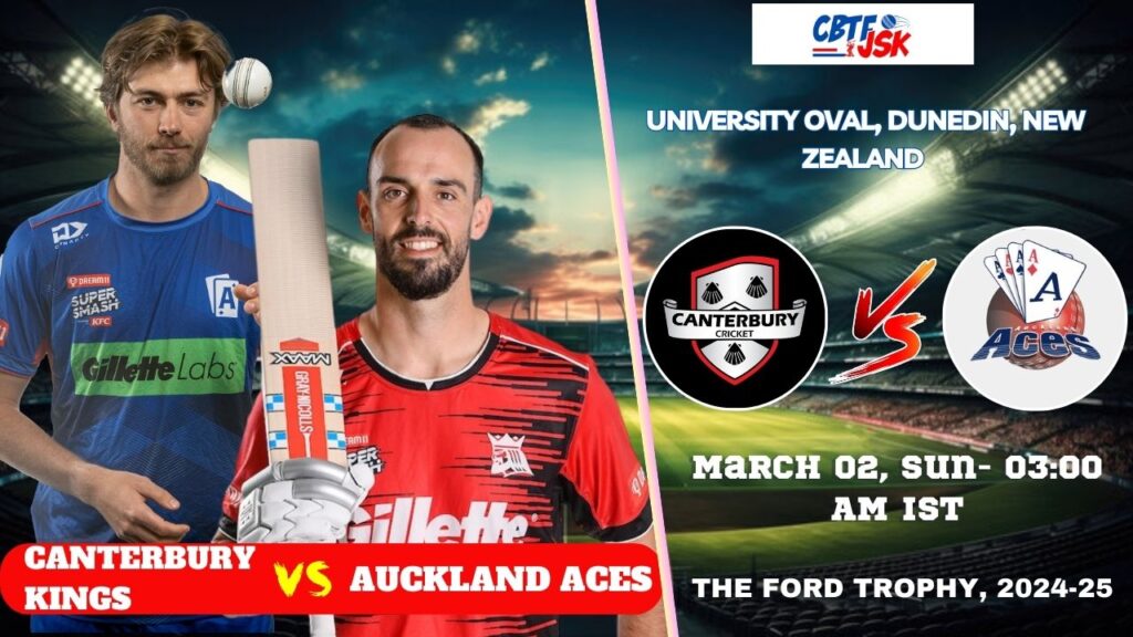 Canterbury Kings vs Auckland Aces, FT, Today Match Prediction