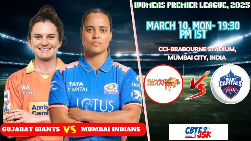 Mumbai Indians Women vs Gujarat Giants Women, WPLT20, Today Match Prediction