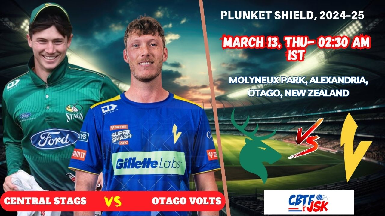 Otago Volts vs Central Stags, PS, Today Match Prediction