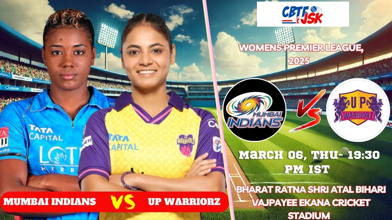 UP Warriorz Women vs Mumbai Indians Women, WPLT20, Today Match Prediction