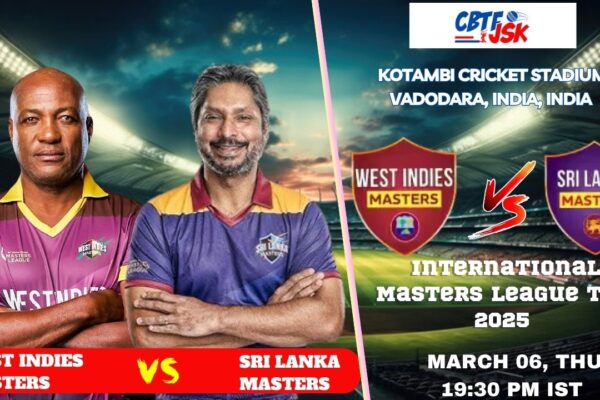 Sri Lanka Masters vs West Indies Masters, IMLT, Today Match Prediction