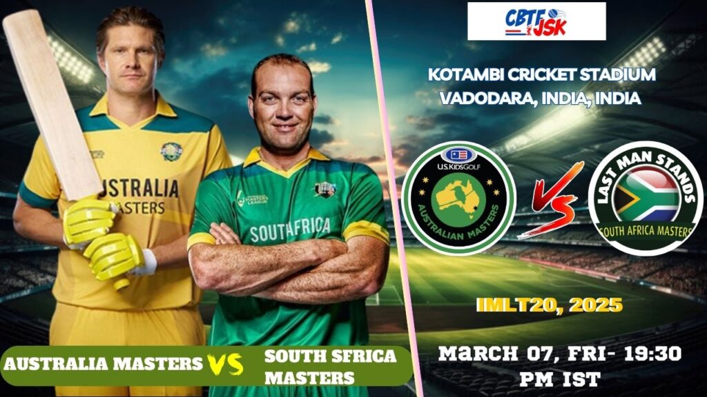 Australia Masters vs South Africa Masters, IMLT, Today Match Prediction