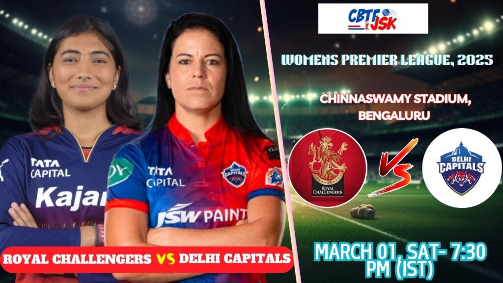 Royal Challengers Bangalore Women vs Delhi Capitals Women, WPLT20, Today Match Prediction