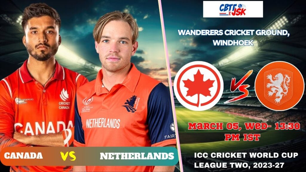 Netherlands vs Canada, ICCCWCLT, Today Match Prediction