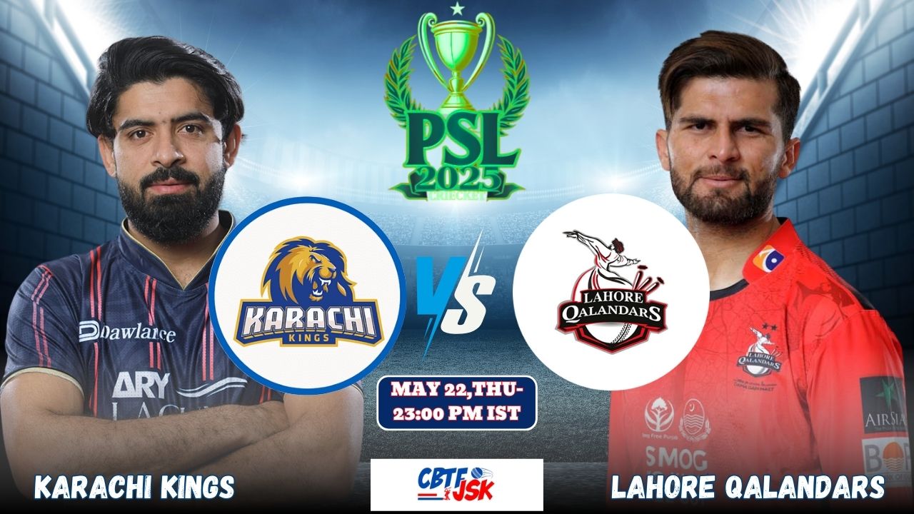 Lahore Qalandars vs Karachi Kings, PSLT20, Today Match Prediction
