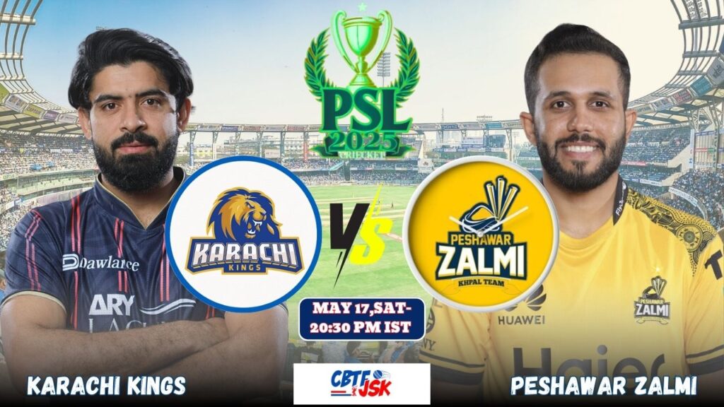 Peshawar Zalmi vs Karachi Kings, PSLT20, Today Match Prediction
