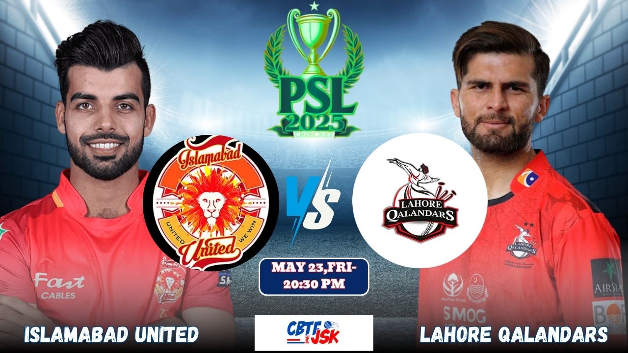 Islamabad United vs Lahore Qalandars, PSLT20, Today Match Prediction