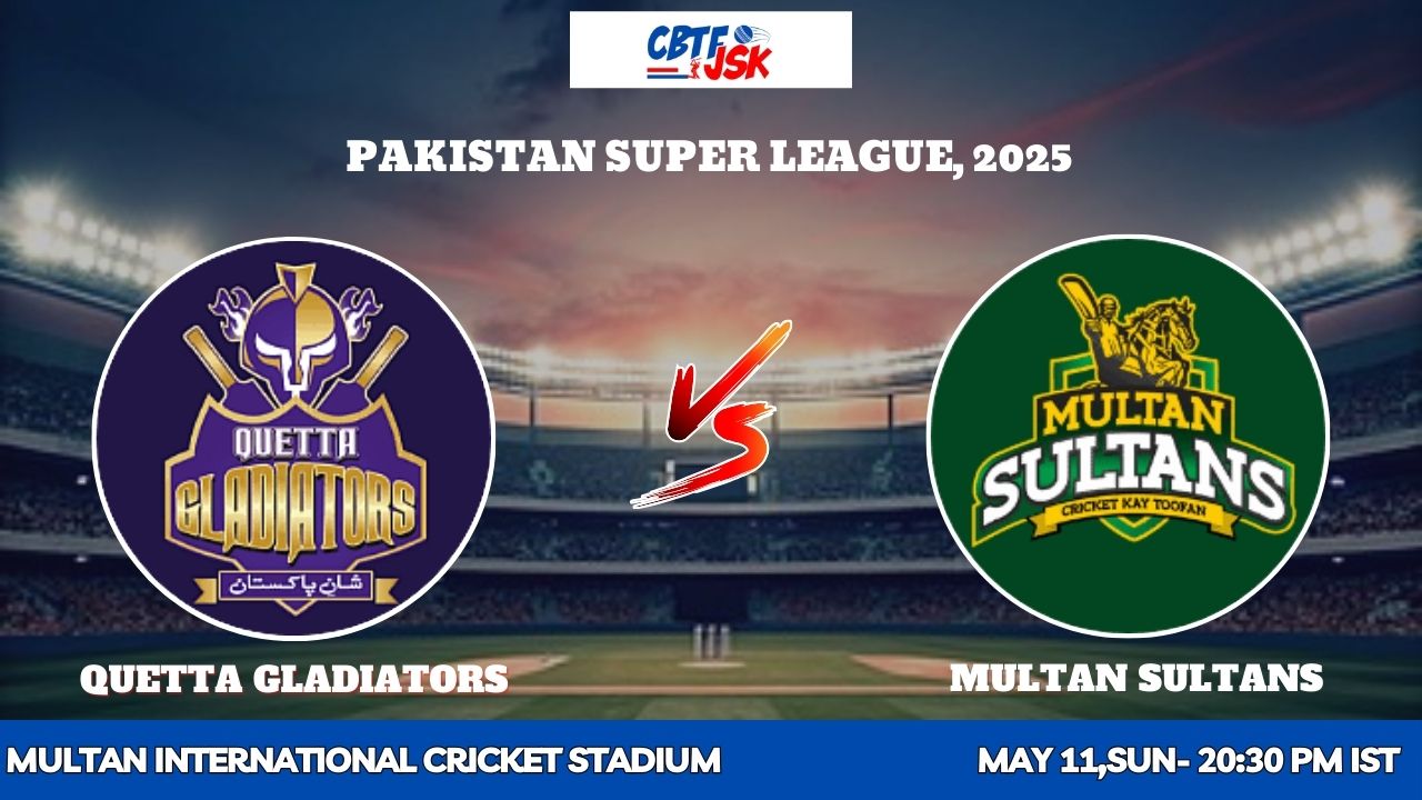 Multan Sultans vs Quetta Gladiators, PSLT20, Today Match Prediction
