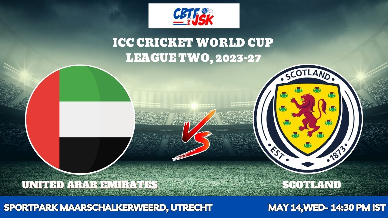 United Arab Emirates vs Scotland, ICCCWCLT, Today Match Prediction