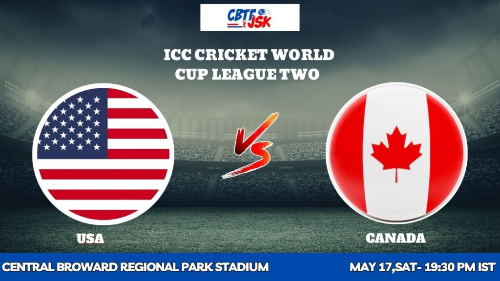 United States of America vs Canada, ICCCWCLT, Today Match Prediction