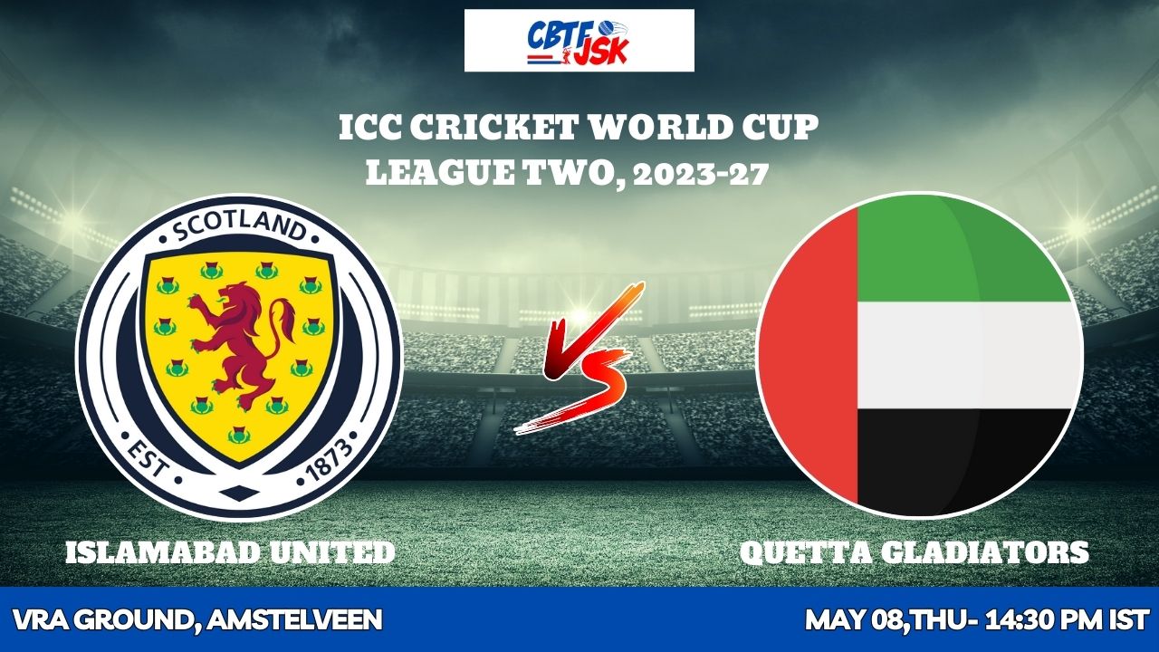 Scotland vs United Arab Emirates, ICCCWCLT, Today Match Prediction