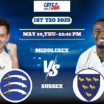 Middlesex vs Sussex, T20BLAST, Today Match Prediction