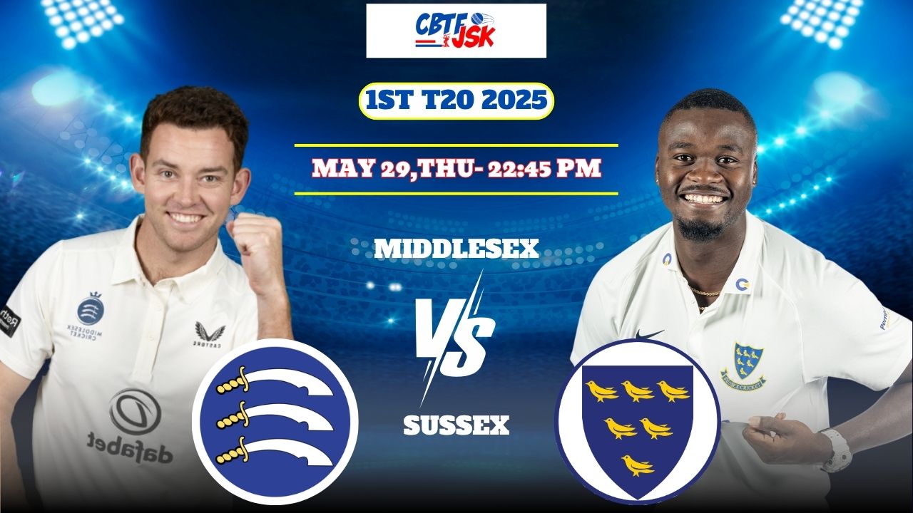 Middlesex vs Sussex, T20BLAST, Today Match Prediction