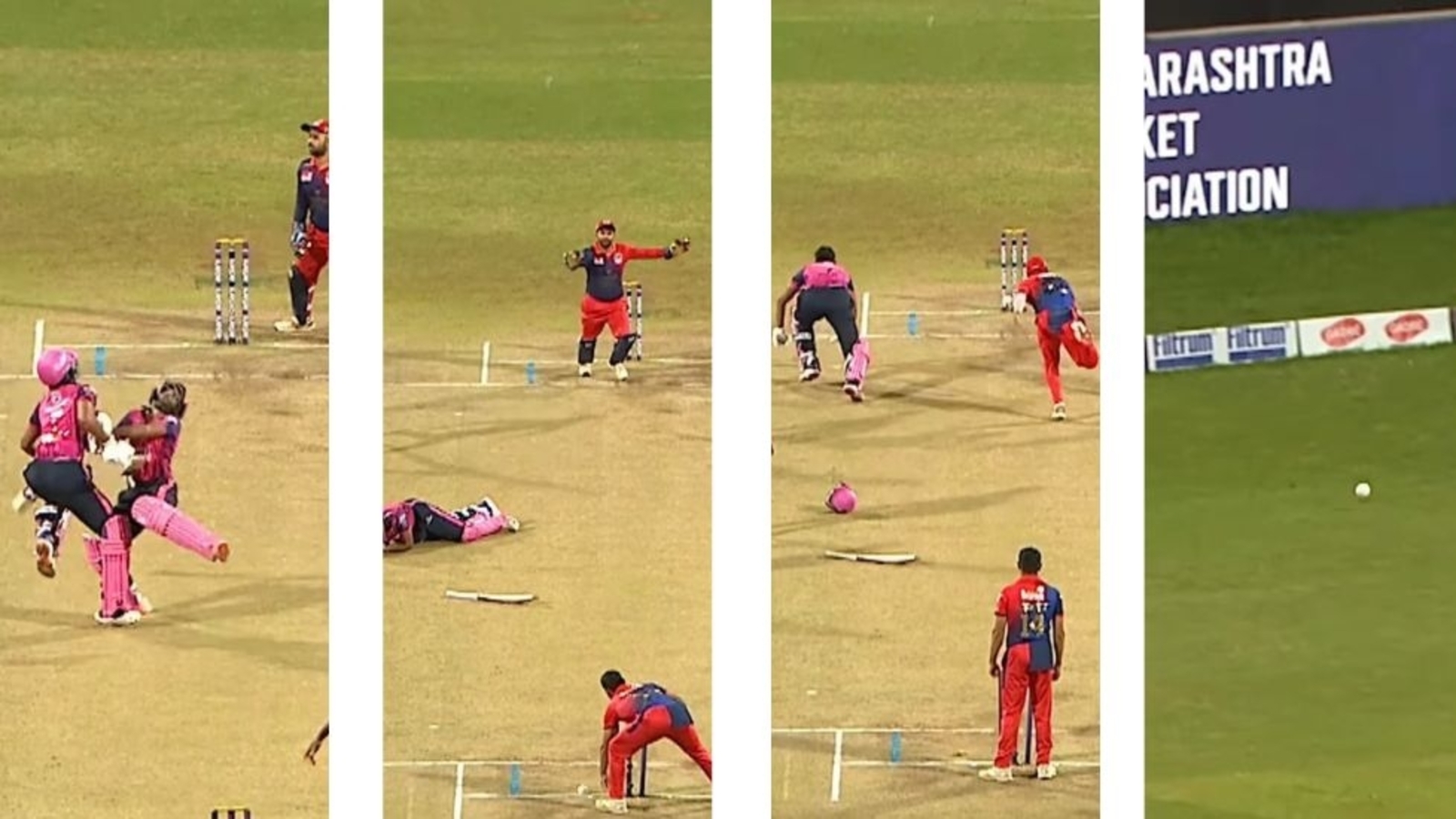 Batters collide into each other mid-pitch, fielders miss run outs, Rahul Tripathi gifts overthrow; unreal scenes: Watch