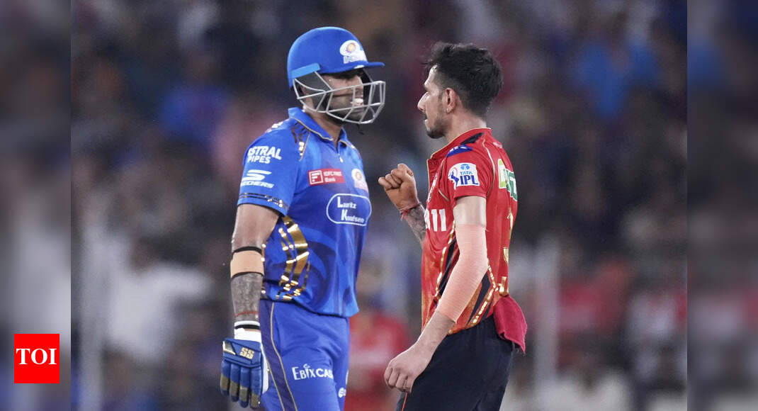 Watch: RJ Mahvash, Preity Zinta erupt in joy as Yuzvendra Chahal dismisses Suryakumar Yadav | Cricket News