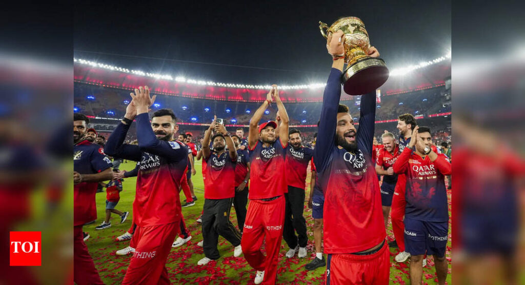 RCB fans celebrate historic IPL victory with Vijay Mallya posters in Bengaluru | Cricket News