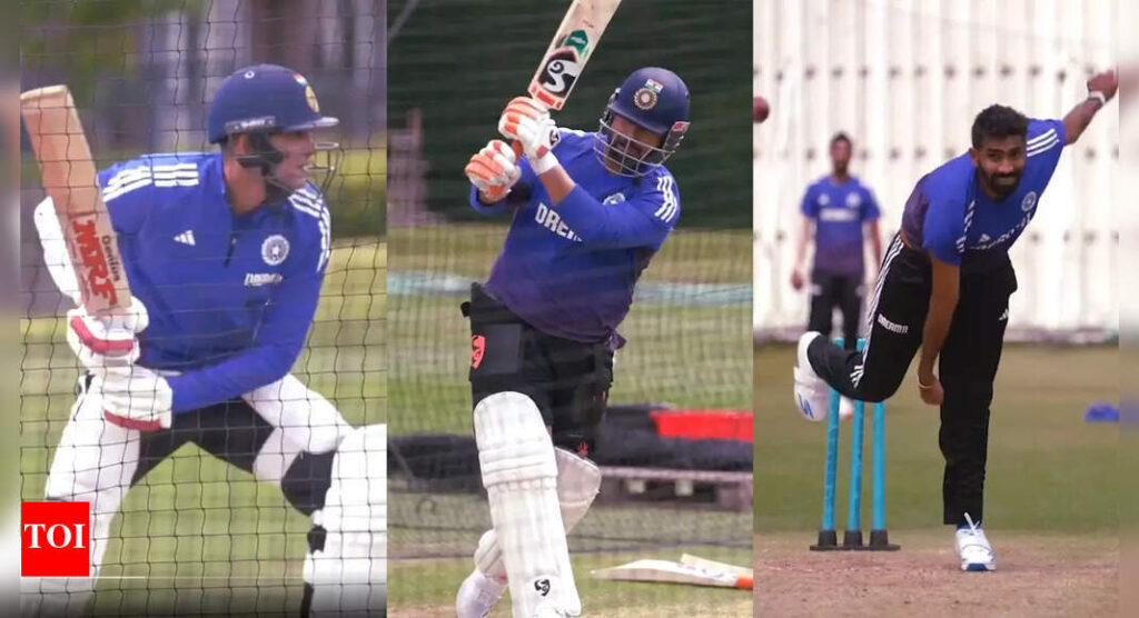 Watch: Team India begins nets practice ahead of England Test series; Gill, Pant, Bumrah in focus | Cricket News