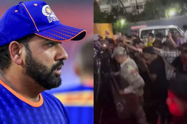 Watch: Rohit Sharma mobbed by crowd amid Mumbai rain; video goes viral | Cricket News