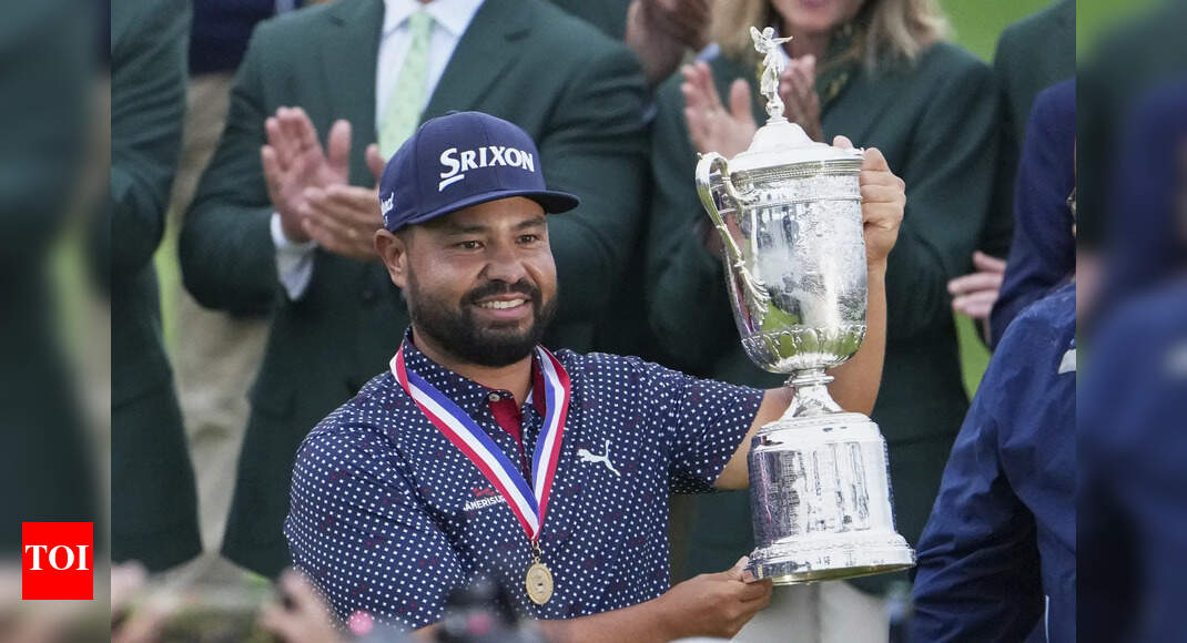 J.J. Spaun wins US Open with stunning 65-foot birdie putt at Oakmont | Golf News