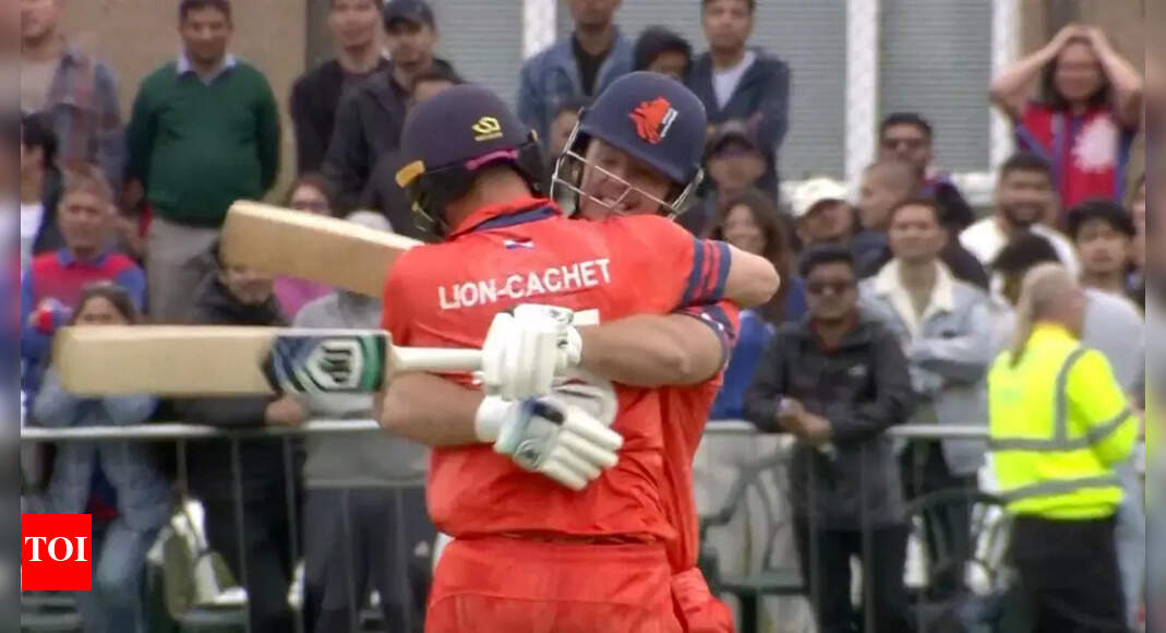 HISTORY! Netherlands edge Nepal after THREE Super Overs in a thriller - watch video | Cricket News