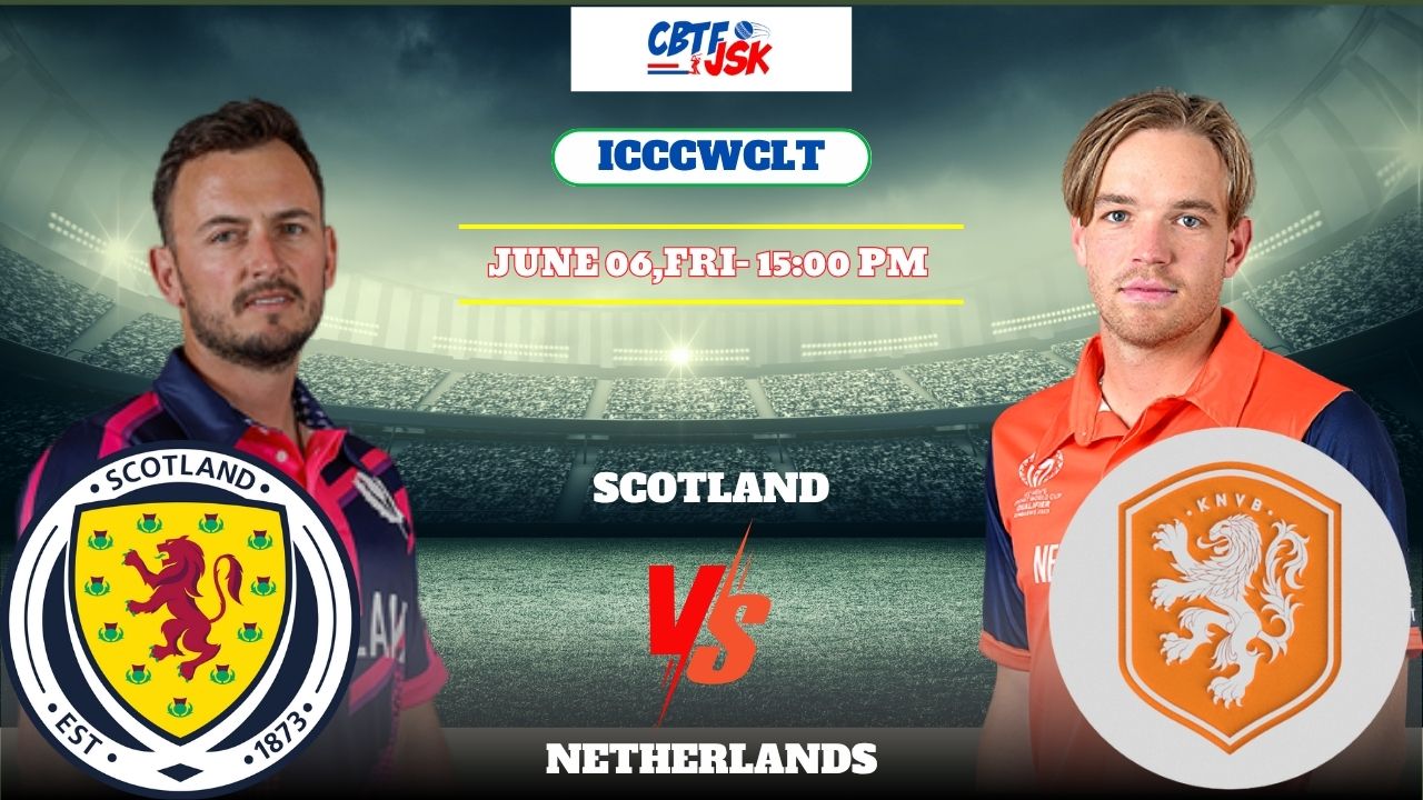 Scotland vs Netherlands, ICCCWCLT, Today Match Prediction