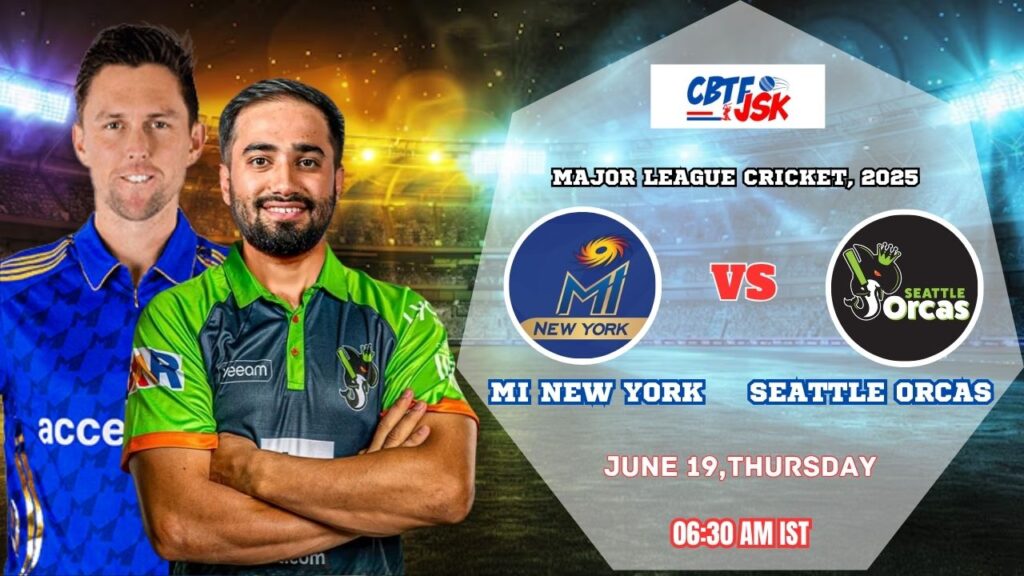 MI New York vs Seattle Orcas, MLC, Today Match Prediction