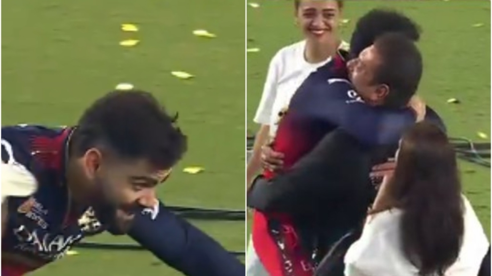 Virat Kohli turns into a kid the moment he sees Ravi Shastri, runs and jumps into his arms in pure joy after IPL win