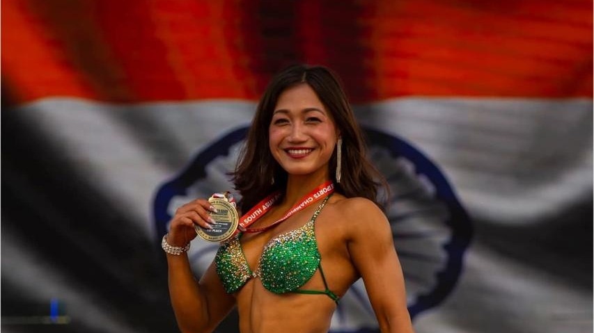 Arunachal’s Hillang Yajik makes history with gold at South Asian Bodybuilding Championship