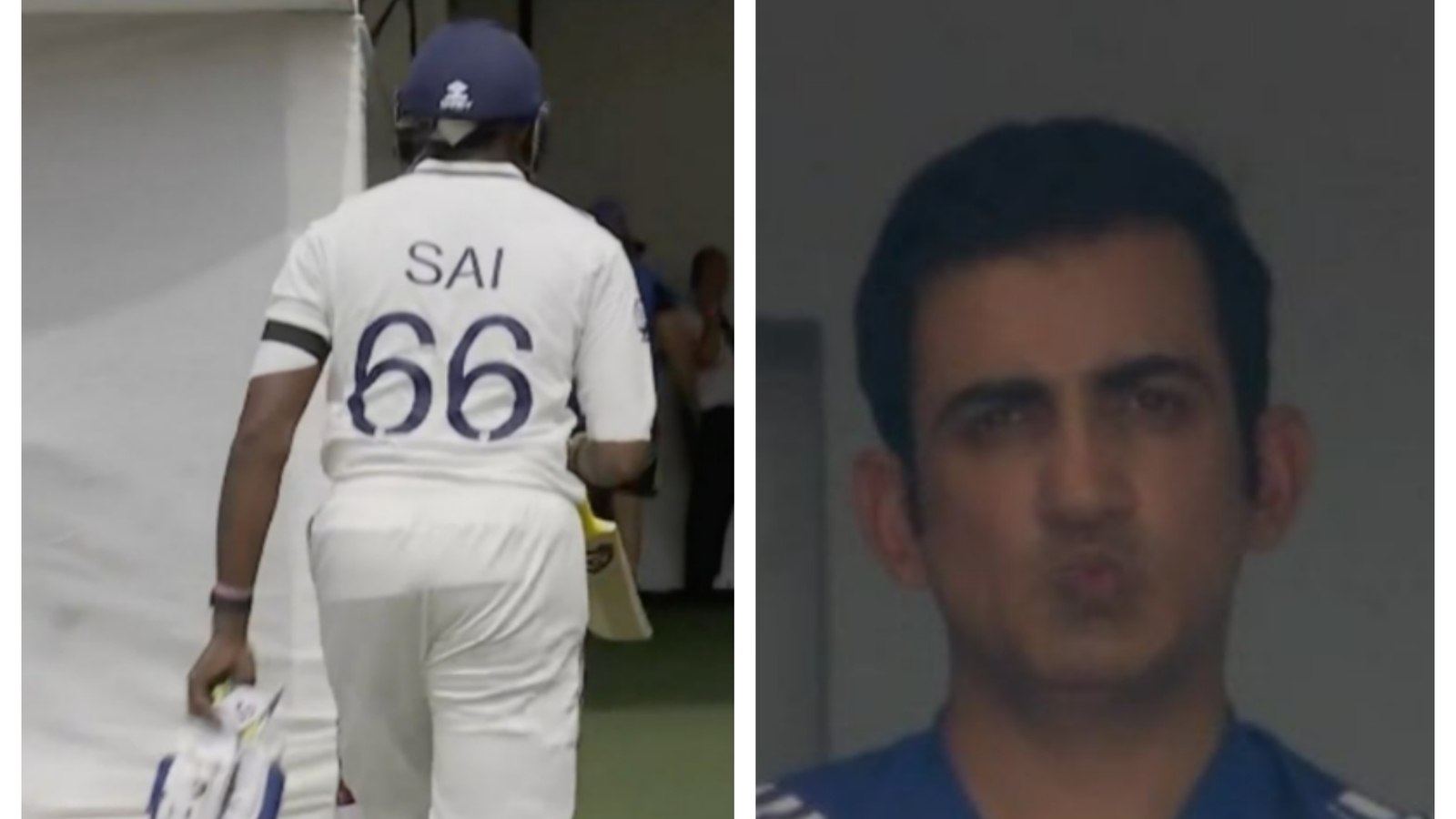 Sai Sudharsan's woeful shot to get out for a duck on debut leaves Gautam Gambhir distraught